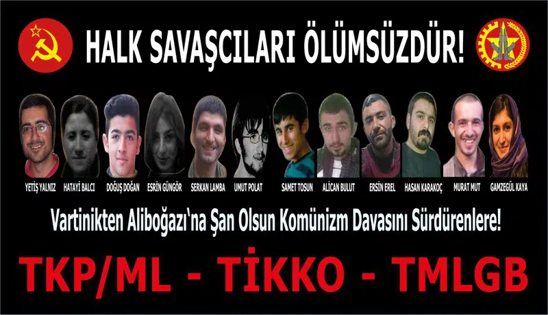 Dersim Partizan ve PŞTA’dan 12 Halk Savaşçısı için açıklama Dersim Partizan ve PŞTA’dan 12 Halk Savaşçısı için açıklama