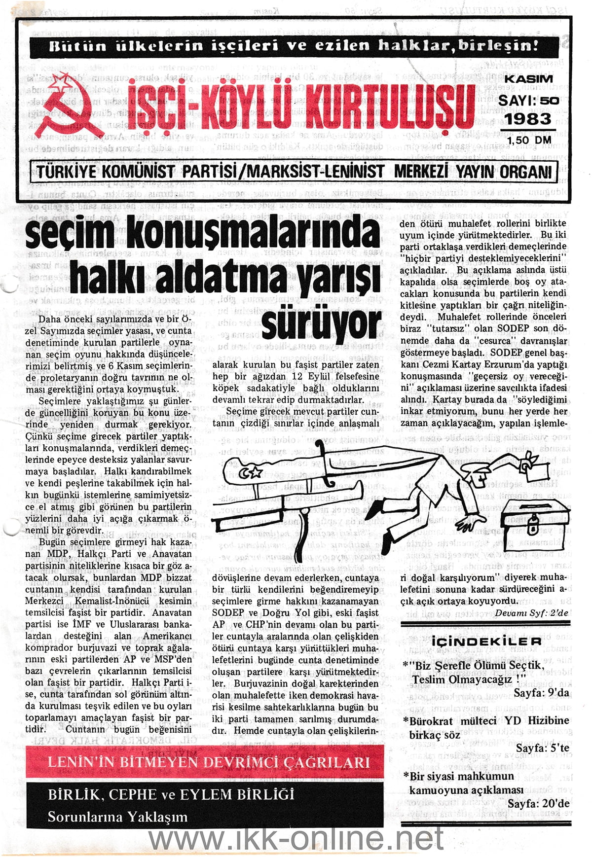 İşçi Köylü Kurtuluşu Sayı-50