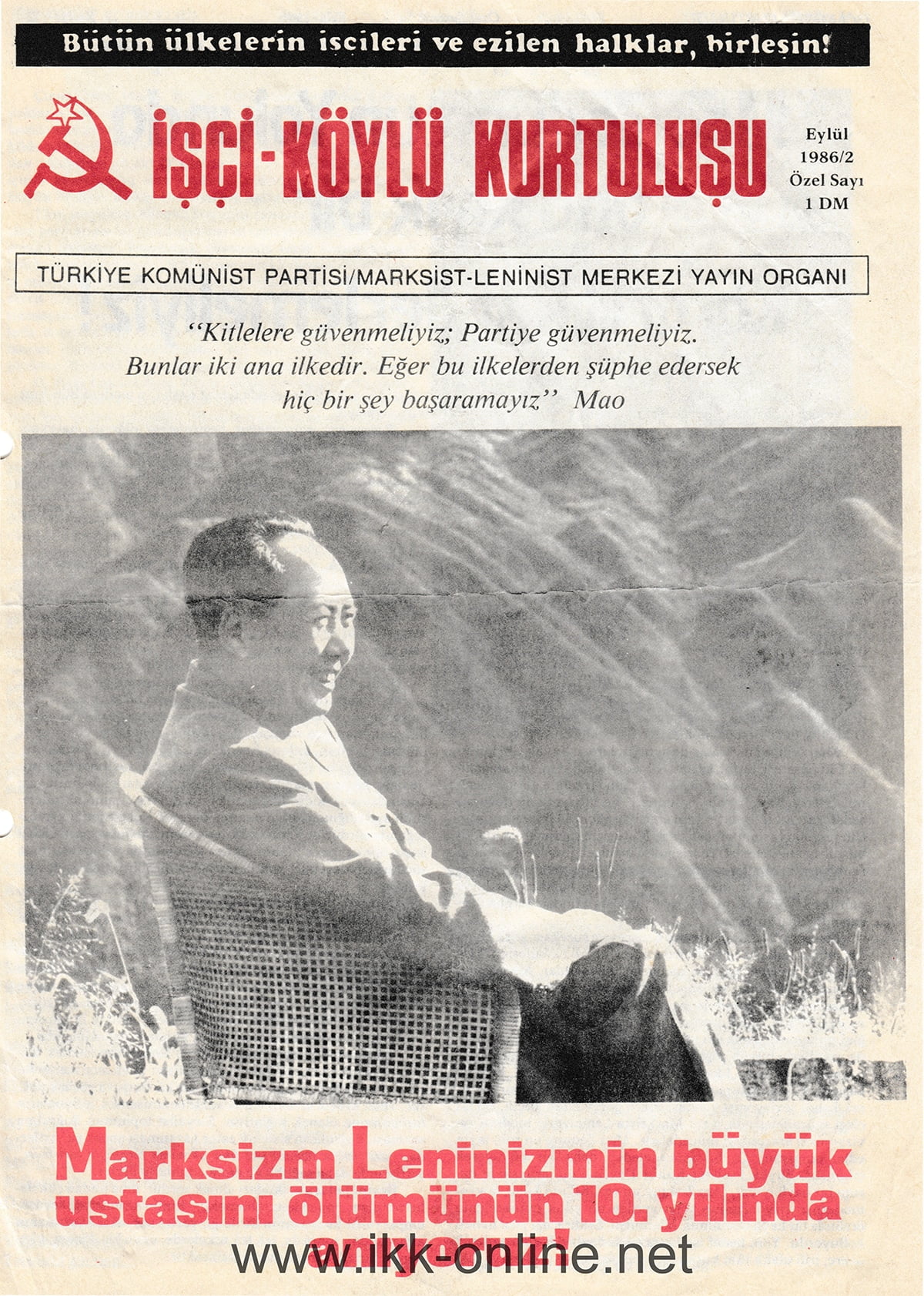 İşçi Köylü Kurtuluşu Özel Sayı