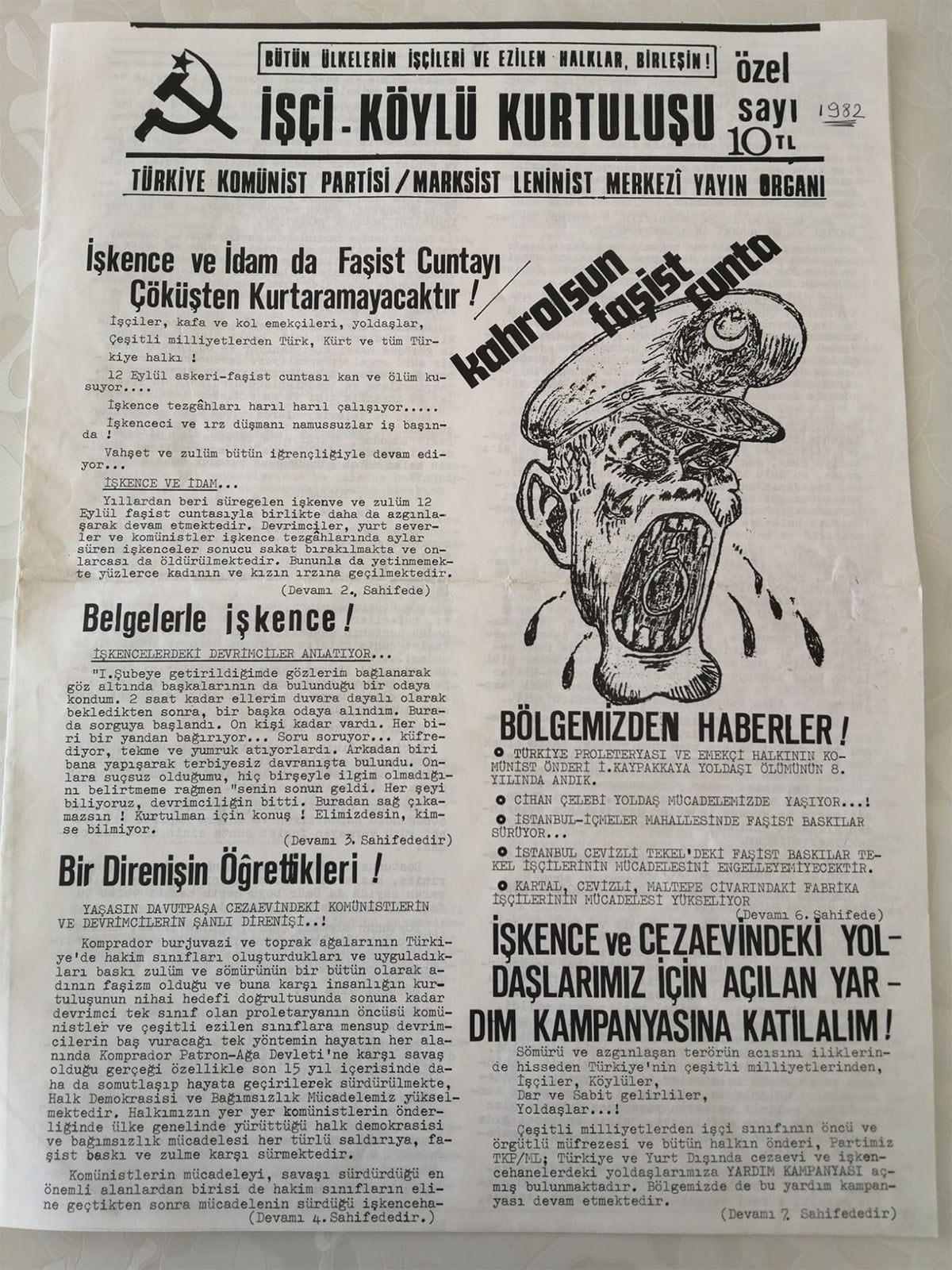 İşçi Köylü Kurtuluşu Özel Sayı