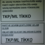 TKP/ML Militanları Gülsuyu'nda 49. Kuruluş Yılı Vesilesiyle Pankart Astı
