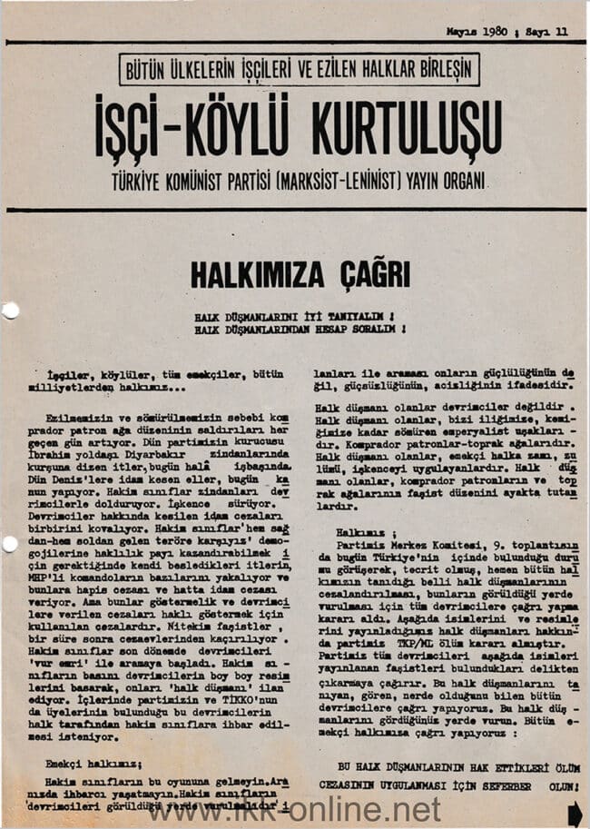 İşçi Köylü Kurtuluşu Sayı-11