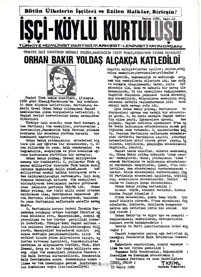 İşçi Köylü Kurtuluşu Sayı-12