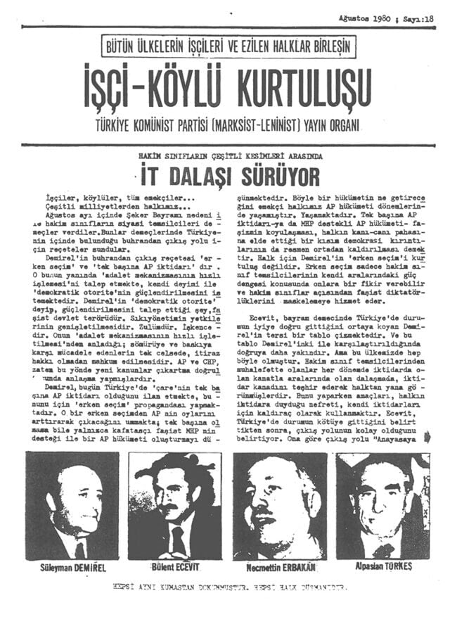 İşçi Köylü Kurtuluşu Sayı-18