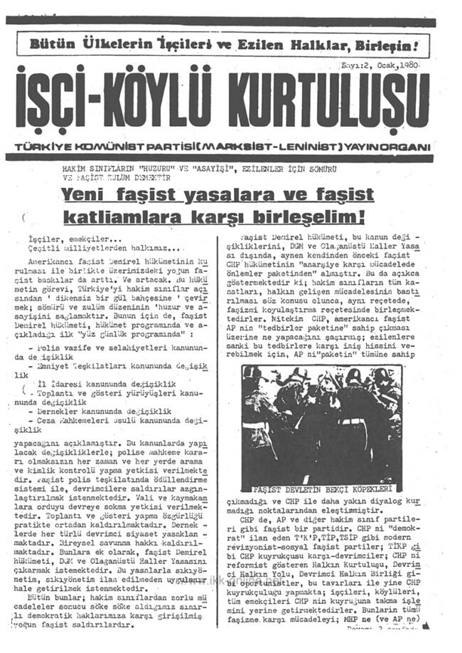 İşçi Köylü Kurtuluşu Sayı-2