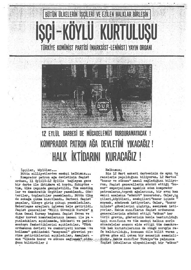 İşçi Köylü Kurtuluşu Sayı-20