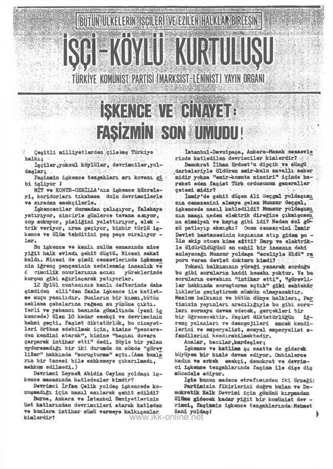 İşçi Köylü Kurtuluşu Sayı-28