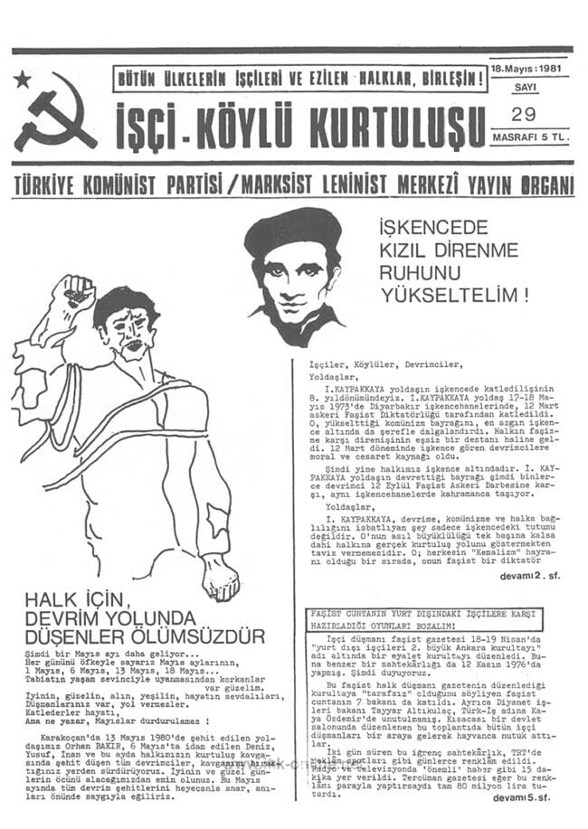 İşçi Köylü Kurtuluşu Sayı-29