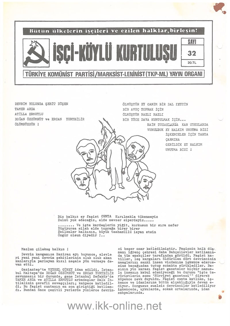 İşçi Köylü Kurtuluşu Sayı-32