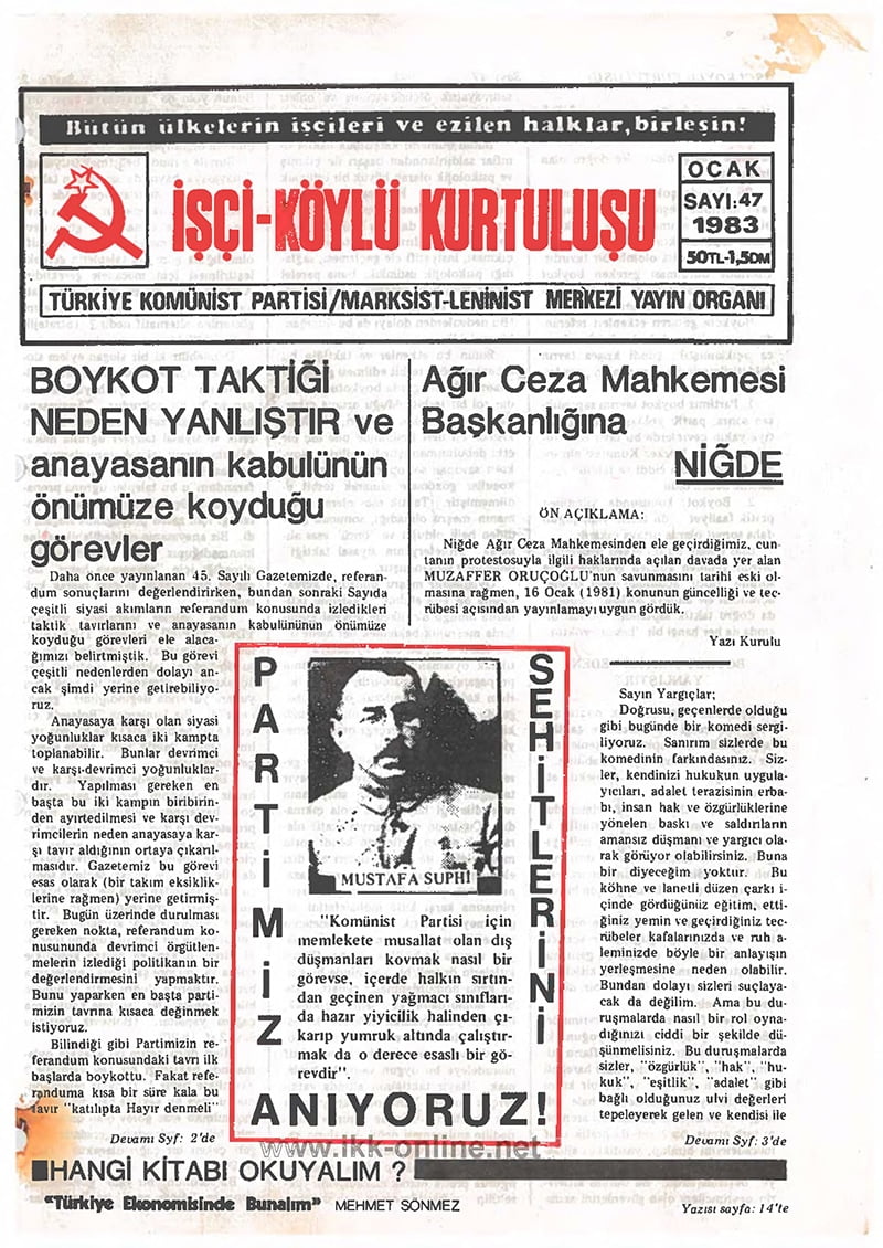 İşçi Köylü Kurtuluşu Sayı-47