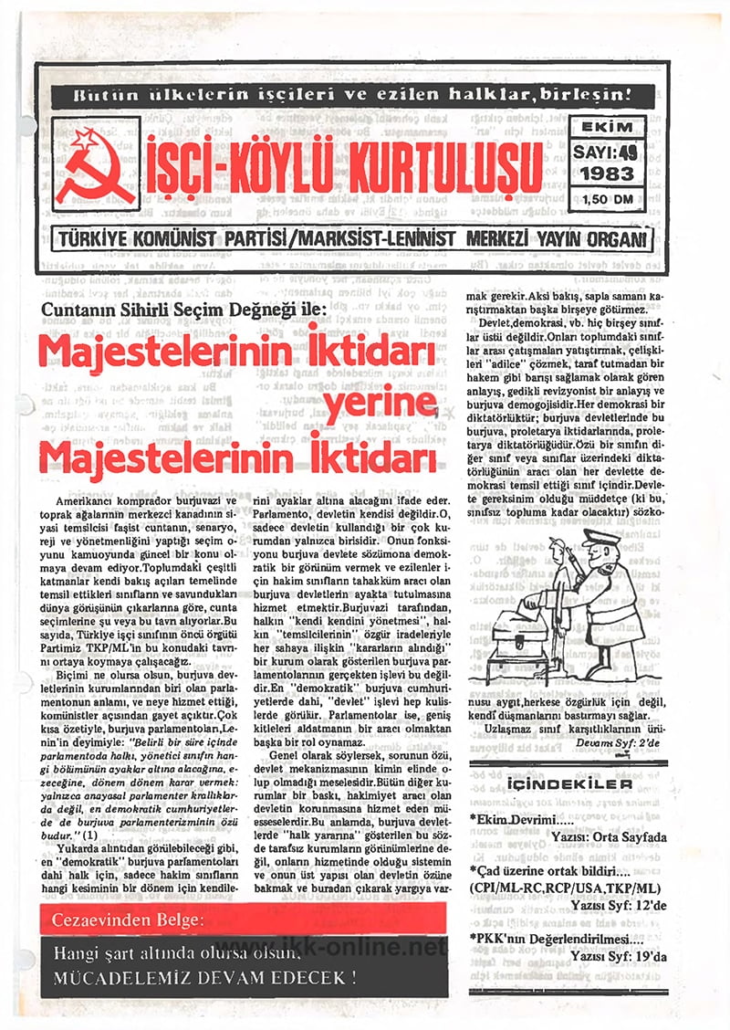 İşçi Köylü Kurtuluşu Sayı-49