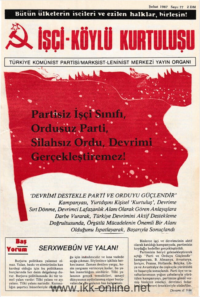 İşçi Köylü Kurtuluşu Sayı 77