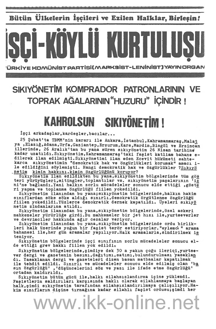 İşçi Köylü Kurtuluşu Şubat 1979-3