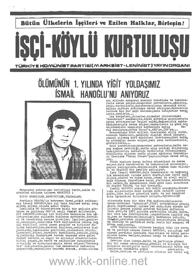 İşçi Köylü Kurtuluşu Nisan 1979