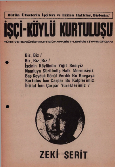 İşçi Köylü Kurtuluşu - Mehmet Zeki Şerit Özel Sayısı