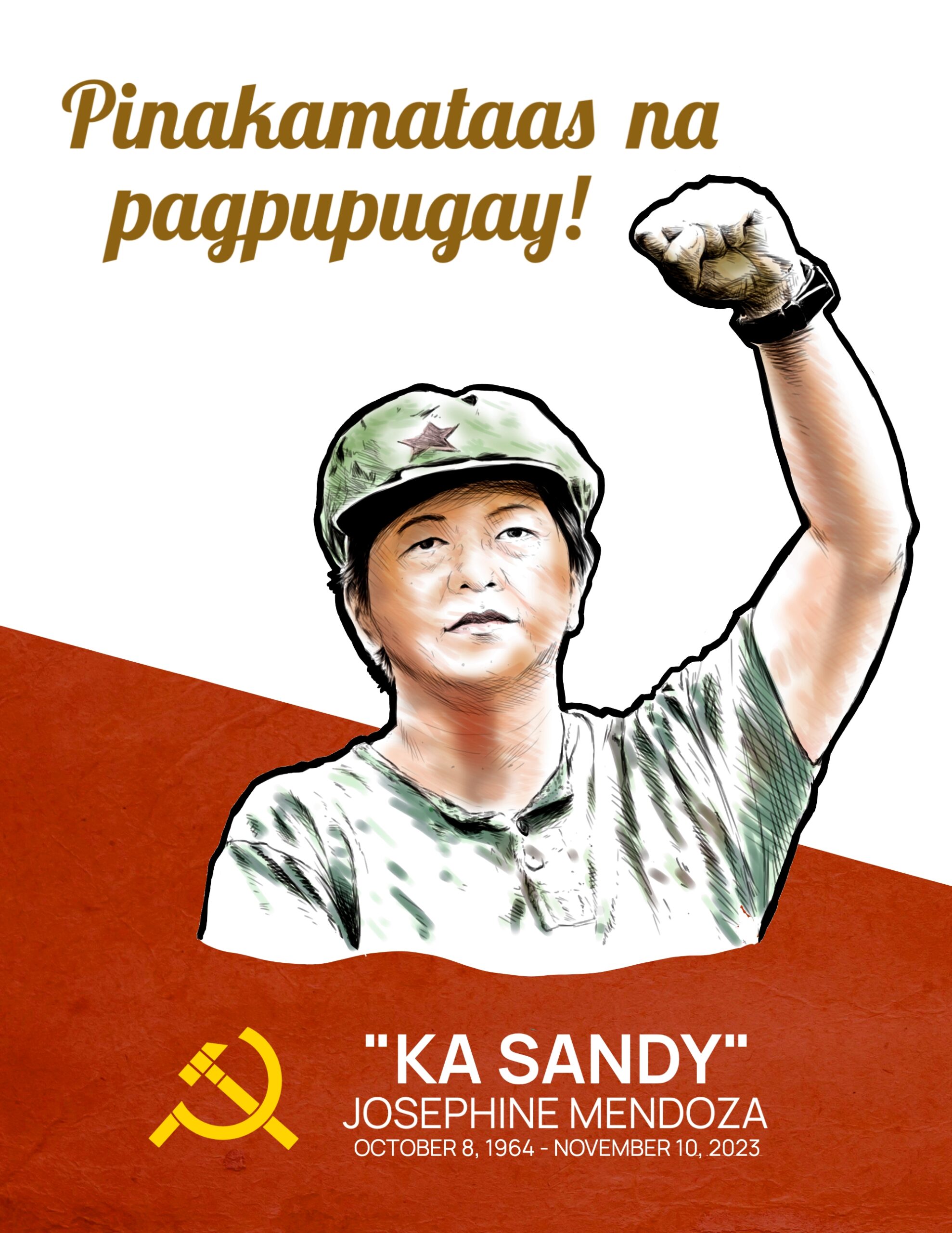 FİLİPİNLER KOMÜNİST PARTİSİ – MK ÜYESİ JOSEPHİNE MENDOZA (KA SANDY) ÖLÜMSÜZLEŞTİ FİLİPİNLER KOMÜNİST PARTİSİ – MK ÜYESİ JOSEPHİNE MENDOZA (KA SANDY) ÖLÜMSÜZLEŞTİ